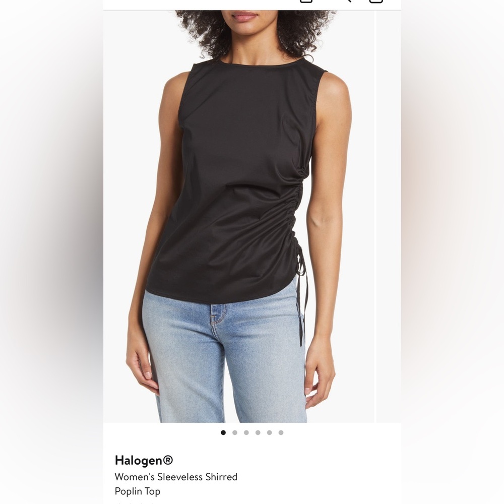 HALOGEN POPLIN TOP